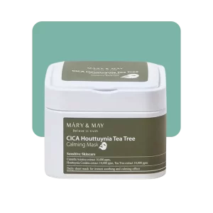 mary & may mascara facial cica houttuynia tea tree mask