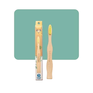 meraki cepillo de dientes kids suave amarillo