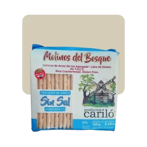molinos del bosque galletas de arroz sin sal