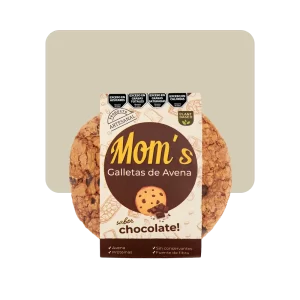 moms galletas de avena chocolate