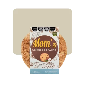 moms galletas de avena crumble de coco