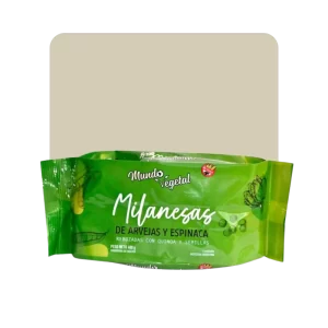mundo vegetal milanesas de arvejas y espinaca sin tacc 4u