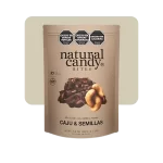 natural candy bites cajú & semillas bañadas en chocolate