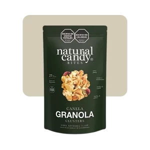 natural candy bites granola canela clusters 100grs