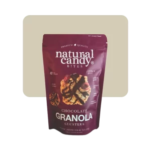natural candy granola chocolate clusters