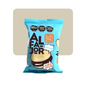 nutri raw alfajor de coco relleno de chocolate
