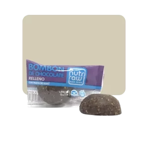 nutri raw bombon de chocolate relleno con pasta de maní