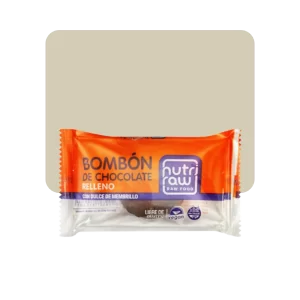 nutri raw bombon de chocolate relleno de membrillo