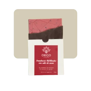 origo chocolate frambuesas liofilizadas con nibs de cacao