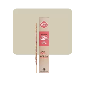 sagrada madre sahumerio palo santo con rosa 8u