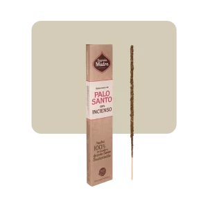 sagrada madre sahumerio palo santo con incienso 8u