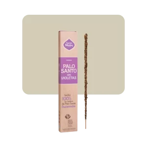 sagrada madre sahumerio palo santo con violetas