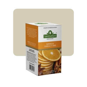 saint gottard infusión de frutas naranja, canela y anís