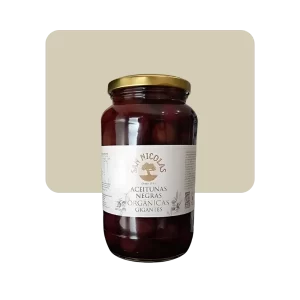 san nicolás vidrio aceitunas negras orgánicas
