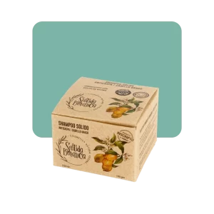sentida botánica shampoo sólido anticaspa / cabello graso