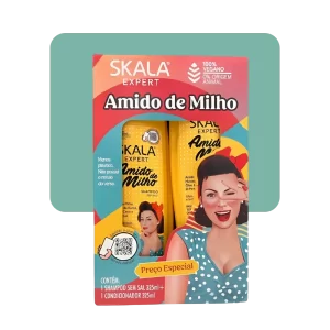 skala kit shampoo + acondicionador amidinho de milho