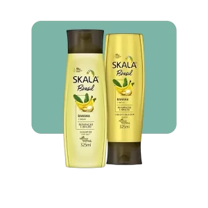 skala kit shampoo+acondicionador brasil banana & bacuri