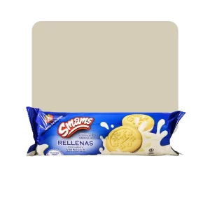 smams galletas rellenas vainilla