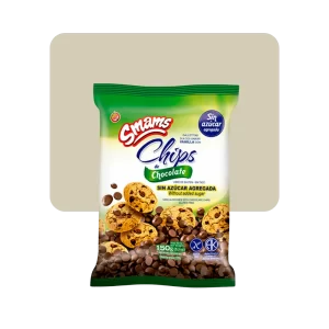 smams polvorón de vainilla con chips de chocolate sin azúcar