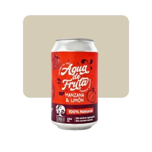 sonder agua de fruta manzana & limón