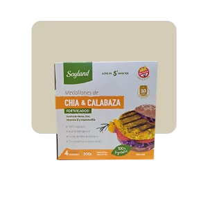 soyland medallones de chia y calabaza 4u