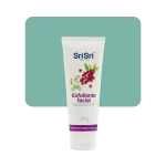 sri sri exfoliante facial aloe vera, uva y limón