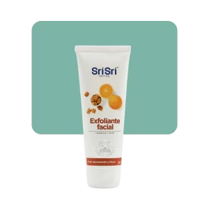 sri sri exfoliante facial naranja y nuez