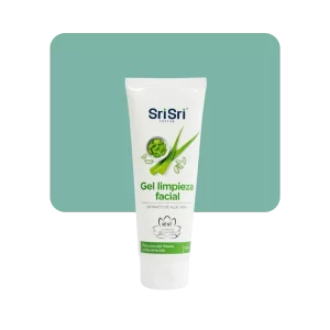 sri sri gel limpieza facial extracto de aloe
