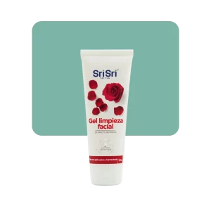 sri sri gel limpieza facial rosas