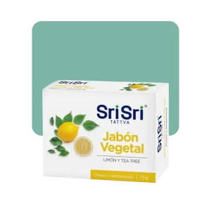 sri sri jabon vegetal limón y tea tree