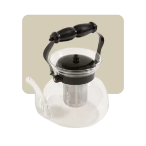 tetera black vidrio chica