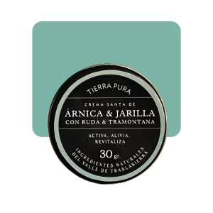 tierra pura crema santa de árnica y jarilla - fluidez