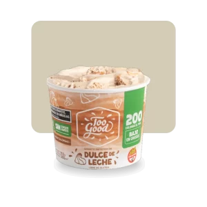 too good linea clásica helado dulce de leche