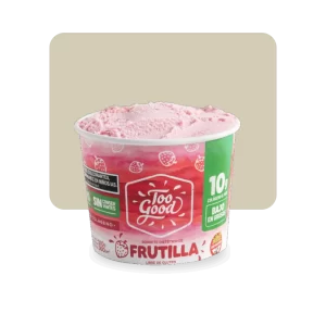 too good linea clásica helado frutilla