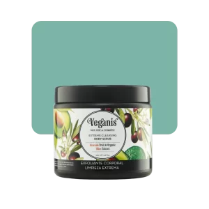 veganis exfoliante limpieza corporal palta & aguacate