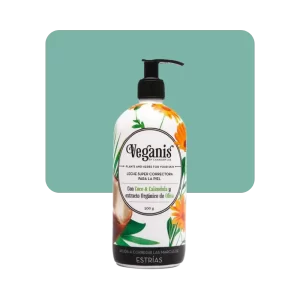 veganis leche súper correctora para la piel coco y caléndula