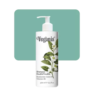 veganis shampoo double trouble ácido hialurónico