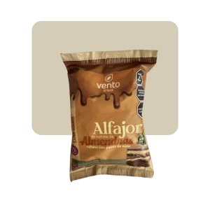 vento alfajor de almendras con pasta de maní