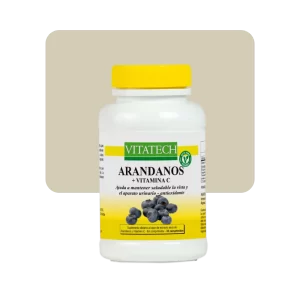 vitatech arándanos azules + vitamina c 30c
