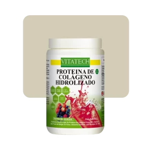 vitatech proteína de colágeno hidrolizado frutos del bosque