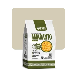 wakas multicereal fideos fusilli de amaranto sin gluten