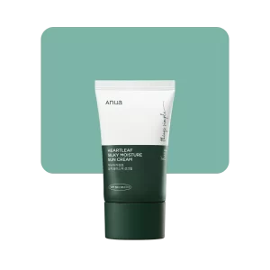 anua heartleaf silky moisture sun cream 50ml