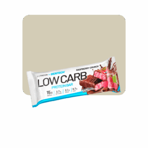 gentech low carb protein bar raspberry crunch 45gr