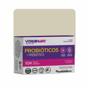 vitamin way probióticos + prebiótico 10k 30c
