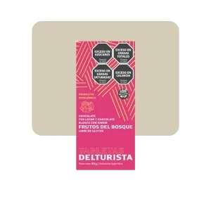 del turista chocolate con leche y chocolate blanco con sabor frutos del bosque