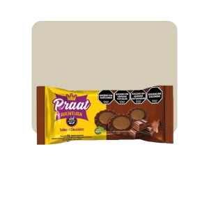 praat galletas de chocolate con relleno de chocolate sin tacc