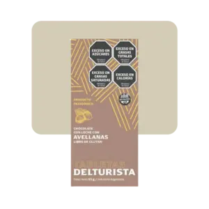 del turista chocolate con leche con avellanas 85gr