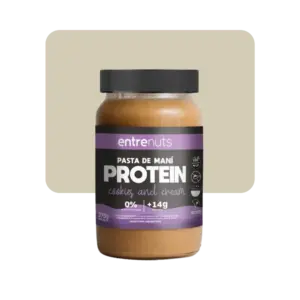 entre nuts pasta de maní protein cookies and cream 370gr