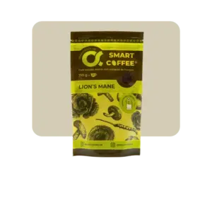 smart coffee café tostado molido con melena de león