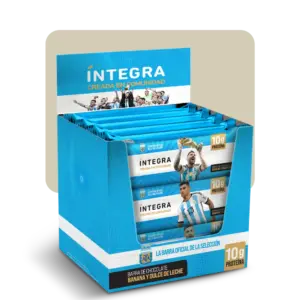 integra + AFA barra de chocolate banana y dulce de leche